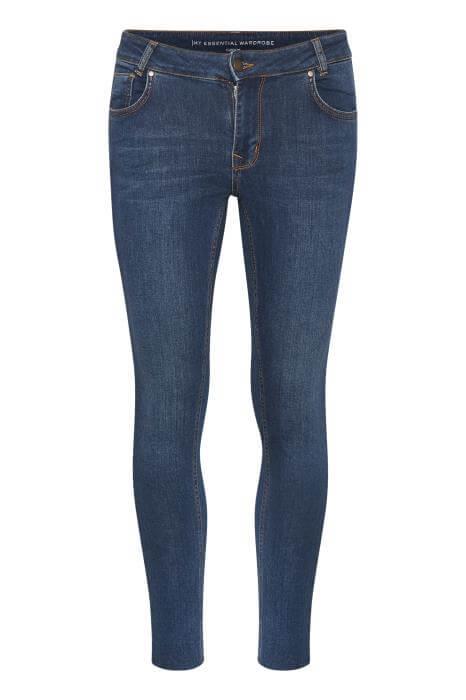 My Essential Wardrobe Jeans - MWCelina Raw 101 Slim Y, Medium Blue Vintage Wash